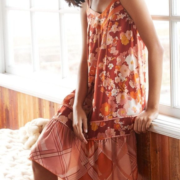 Tiny Dresses & Skirts - Anthropologie Tiny Tiered Ruffled Hem Cover Up Lounge Dress 2XS XXS NWT $138